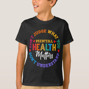T-shirt Ne comprenez pas la sensibilisation à la santé men