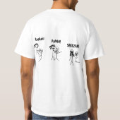 T-shirt Ne contestez jamais un Ninja basculer, empaqueter, (Dos)