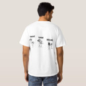 T-shirt Ne contestez jamais un Ninja basculer, empaqueter, (Dos entier)