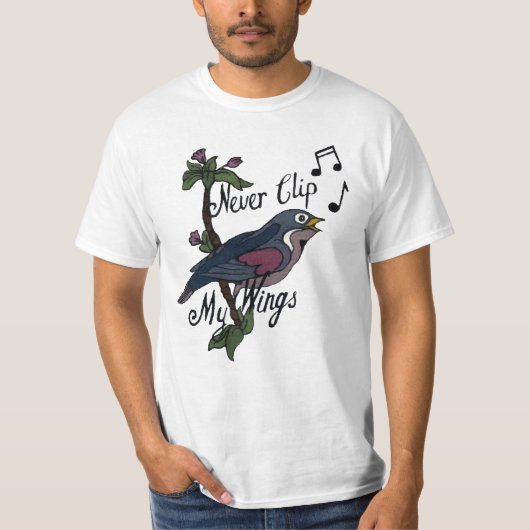 T-shirt Ne coupez jamais mes ailes (Devant)