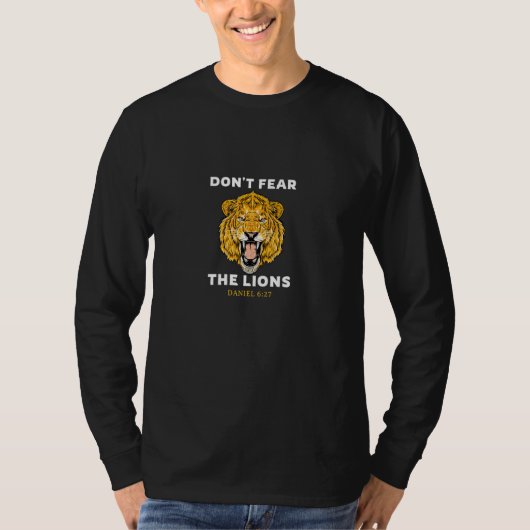 T-shirt Ne craignez pas les Lions Daniel 627 Bible (Devant)