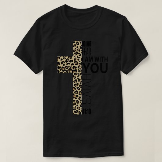 T-shirt Ne craignez pas Verse Christian Maman Cadeaux Leop (Design devant)