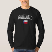 T-shirt Né Dans Garland Texas Tx State Drapeau 1 (Devant)