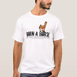 T-shirt Né dans l'année du Cheval
