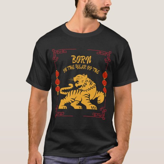 T-shirt Né dans l'année du Tigre (Devant)