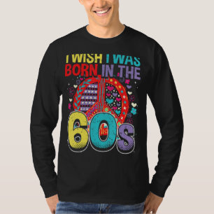 T-shirt Né dans les années 60 Vintage Retro 1960 hippie no