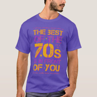T-shirt né dans les années 70 cadeau soixante-dix