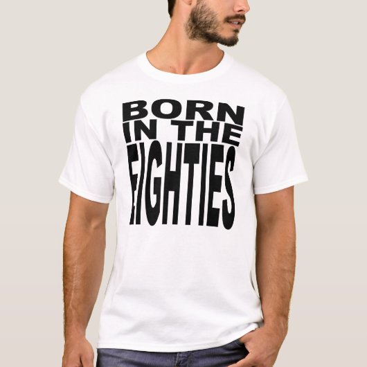 T-shirt Né Dans Les Années 80 (Devant)