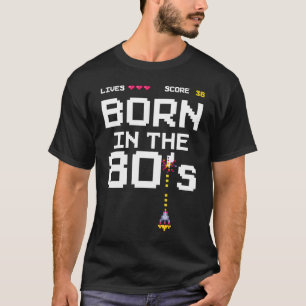 T-shirt Né dans les années 80 Retro 36e anniversaire