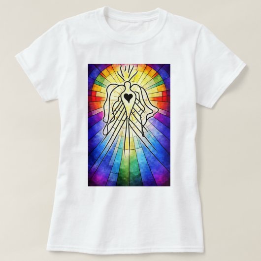 T-shirt « Né de la lumière et de la guérison » (Design devant)