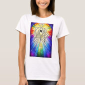 T-shirt « Né de la lumière et de la guérison » (Devant)