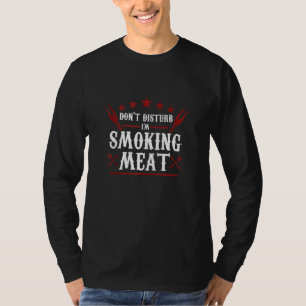 T-shirt Ne dérange pas Je fume de la viande Griller Barbec