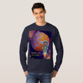 T-shirt Né des étoiles, astronaute (Devant entier)