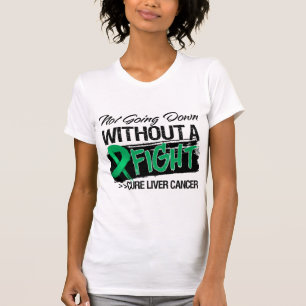 T-shirt Ne descendant pas sans combat - Cancer de foie