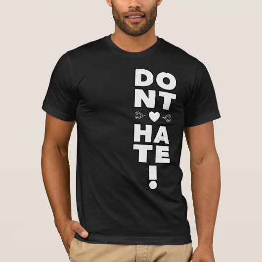 T-shirt Ne déteste pas le NOIR (Devant)
