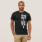 T-shirt Ne déteste pas le NOIR (Devant entier)