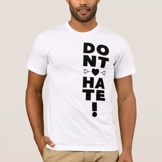 T-shirt Ne détestez pas sur WHITE (Devant)