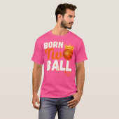 T-shirt Né Deux Ans Ball Basketball 2E Anniversaire (Devant entier)