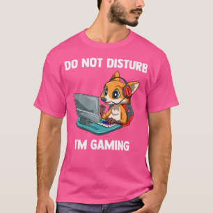 T-shirt Ne Disturb Pas Disturb Funny Jeu Vidéo Fox Gamer
