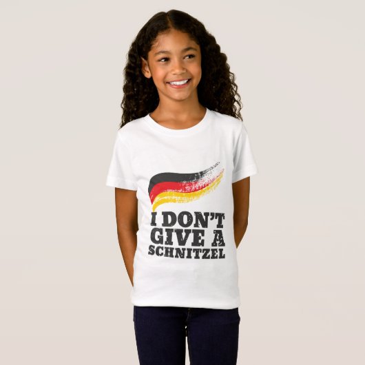 T-Shirt Ne donnez pas Schnitzel drapeau allemand Oktoberfe (Devant entier)