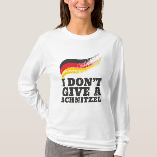 T-shirt Ne donnez pas Schnitzel drapeau allemand Oktoberfe (Devant)