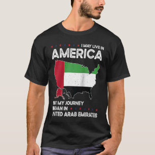 T-shirt Né Emirati Émirats arabes unis États-Unis Cit