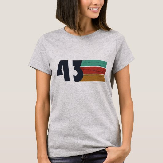 T-shirt né en 1943 anniversaire vintage (Devant)