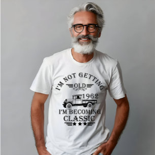 T-shirt né en 1962 vintage anniversaire homme cadeau