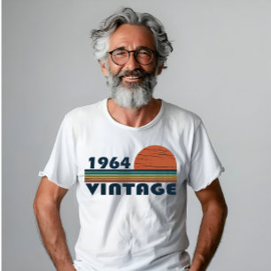T-shirt Né en 1964 60ème anniversaire vintage