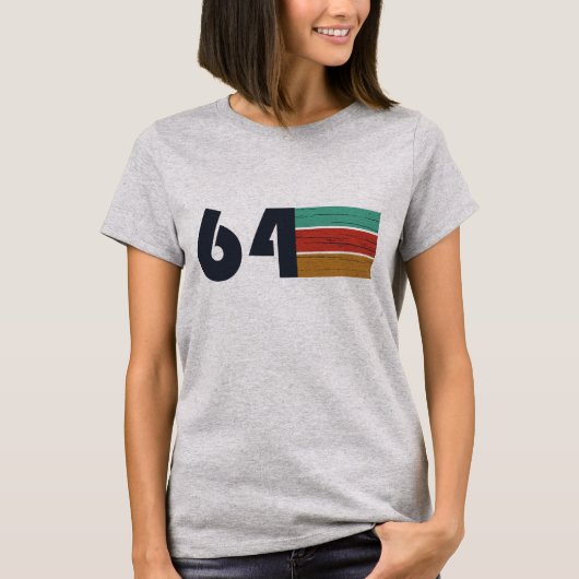 T-shirt né en 1964 anniversaire vintage (Devant)
