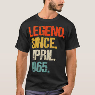 T-shirt Né en 1965 59 Ans Fabriqué en 1965 59e anniversair