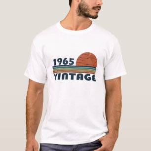 T-shirt Né en 1965 vintage 60e anniversaire cadeau