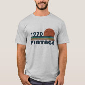 T-shirt Né en 1970 cadeau d'anniversaire vintage (Devant)