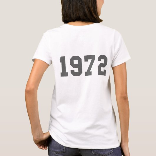 T-shirt Né en 1972 (Dos)