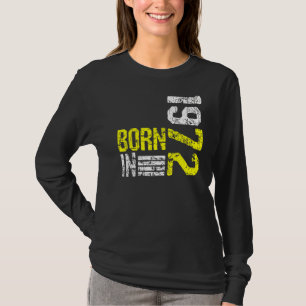 T-shirt Né En 1972 Vintage 50 Ans Grunge Effe