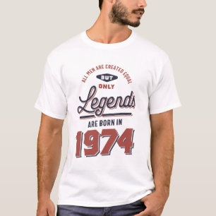 T-shirt Né en 1974 Anniversaire