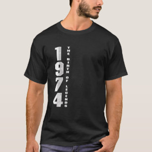 T-shirt Né en 1974 L'anniversaire de la naissance des lége