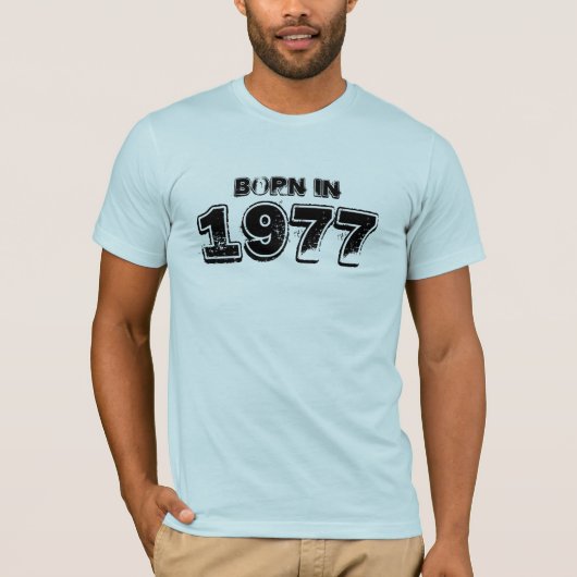 T-shirt Né En 1977 (Devant)