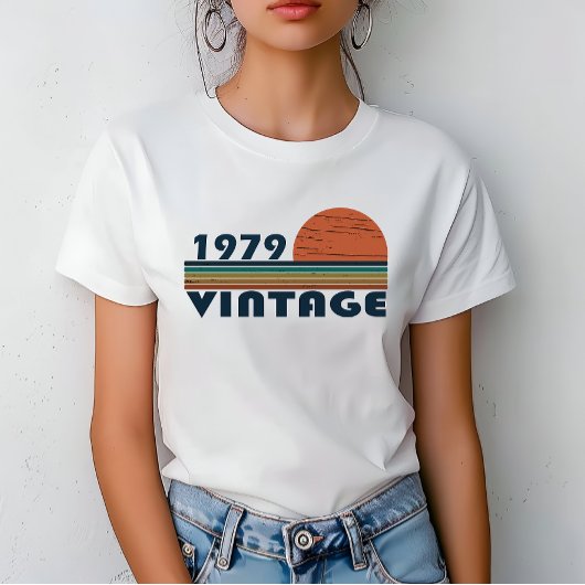 T-shirt né en 1979 cadeau d'anniversaire vintage