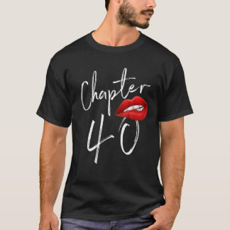 T-shirt Né En 1982 Chapitre 40 Ans 40E Joyeux Anniversaire