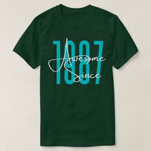 T-shirt Né en 1987 (Design devant)