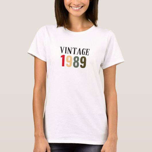 T-shirt Né en 1989 (Devant)