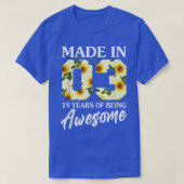 T-shirt Né en 2003 19 ans 19e anniversaire Filles Ados (Design devant)
