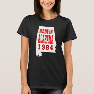 T-shirt Né En Alabama 1984