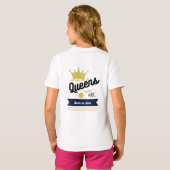 T-shirt "Né en juin - Gold Crown Birthday Design pour juin (Dos entier)