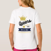 T-shirt "Né en juin - Gold Crown Birthday Design pour juin (Dos)
