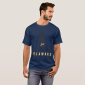 T-shirt Né et élevé dans le Delaware (Devant entier)