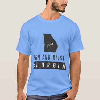 T-shirt Né Et Élevé En Géorgie