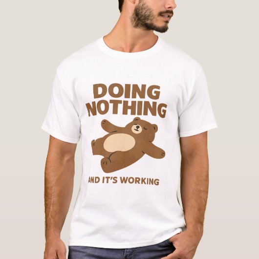 T-SHIRT NE FAISANT RIEN (Devant)