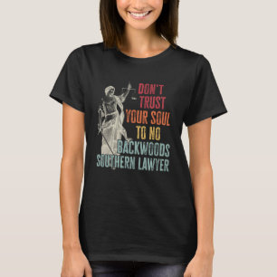 T-shirt Ne faites pas confiance à votre âme à aucun backwo